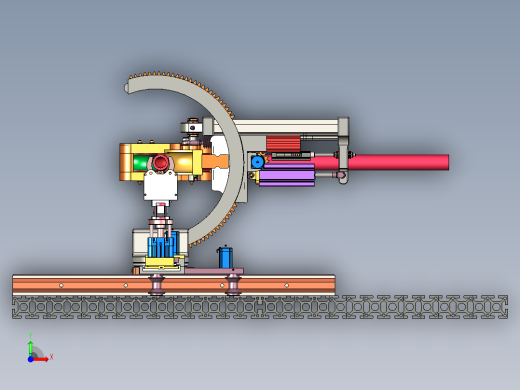 可编程半自动弯管机3D模型前视缩略图