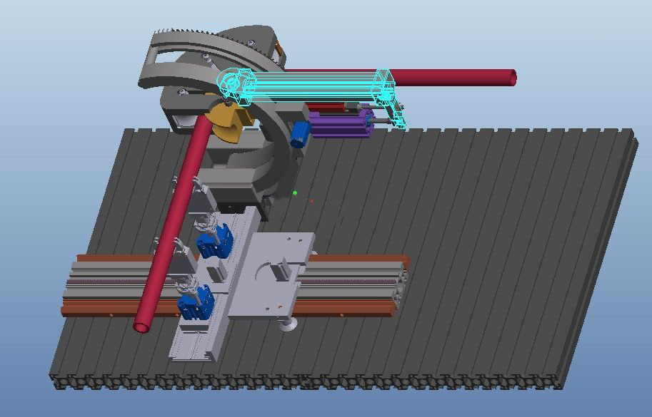 可编程半自动弯管机3D模型