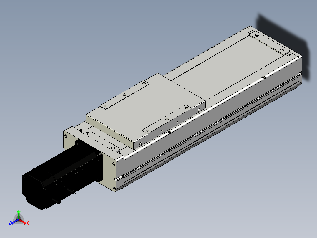 Toyo东佑达直线模组-ECH17-250-BC-750W+煞車-A2正等轴测图
