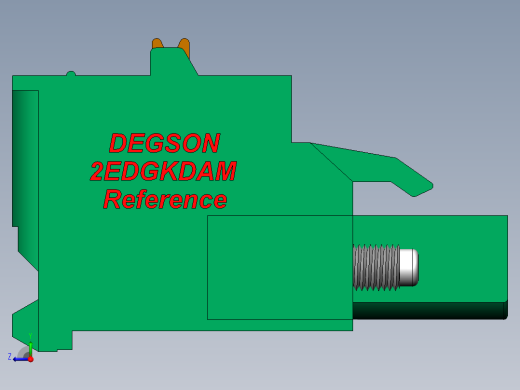 DEGSON 2EDG（M） 系列 5.0mm 螺丝锁紧可插拔接线端子组-2EDGKDAM-5.0_5.08-xxP-14-00AH右视缩略图