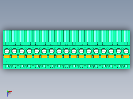 DEGSON 2EDG 系列 5.08mm 可插拔接线端子组-2EDGKDB-5.08-17P-14-00AH俯视缩略图