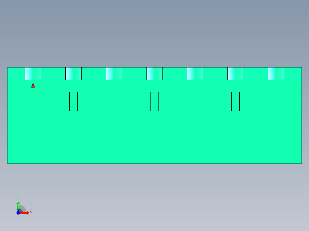 DEGSON 2EDG 系列 5.08mm 可插拔接线端子组-2EDGRC-5.08-07P-14-00AH前视图