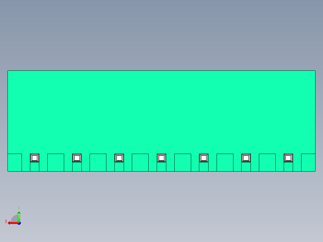 DEGSON 2EDG 系列 5.08mm 可插拔接线端子组-2EDGRC-5.08-07P-14-00AH后视图