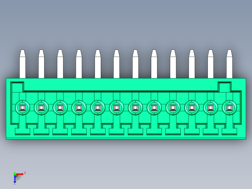 DEGSON 15EDG 系列 2.5mm 接线端子包-15EDGRC-2.5-12P-14-00AH俯视缩略图