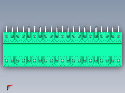 DEGSON 15EDG 系列 3.5mm 插拔式接线端子 FullPack-15EDGRT-3.5-42P-14-00AH俯视缩略图