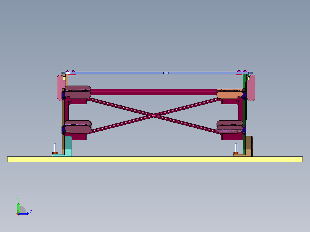 nasa快速肘夹轨道左视图