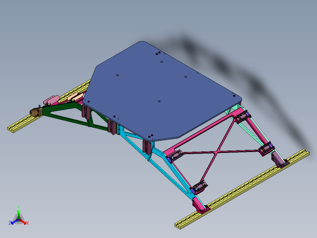 nasa快速肘夹轨道正等轴测图