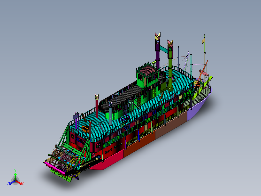 蒸汽旅游游览船