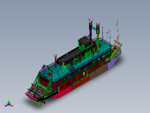 蒸汽旅游游览船