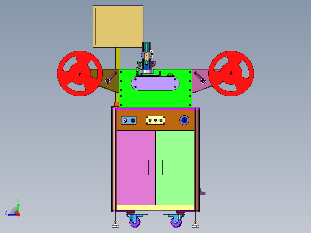 料带梭测机器视觉检测系统右视图