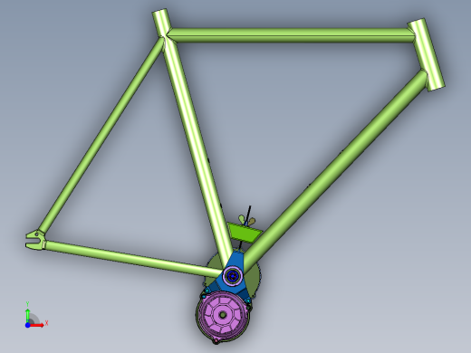 自行车变身电助力电机前视缩略图