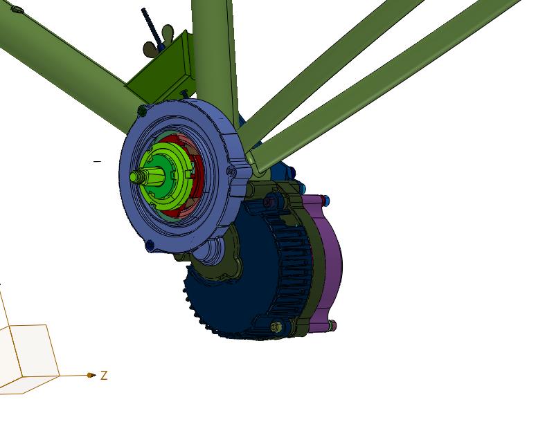 自行车变身电助力电机