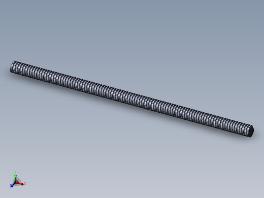 公制 （ISO） 梯形螺钉-TR9x2x200.SLDPRT