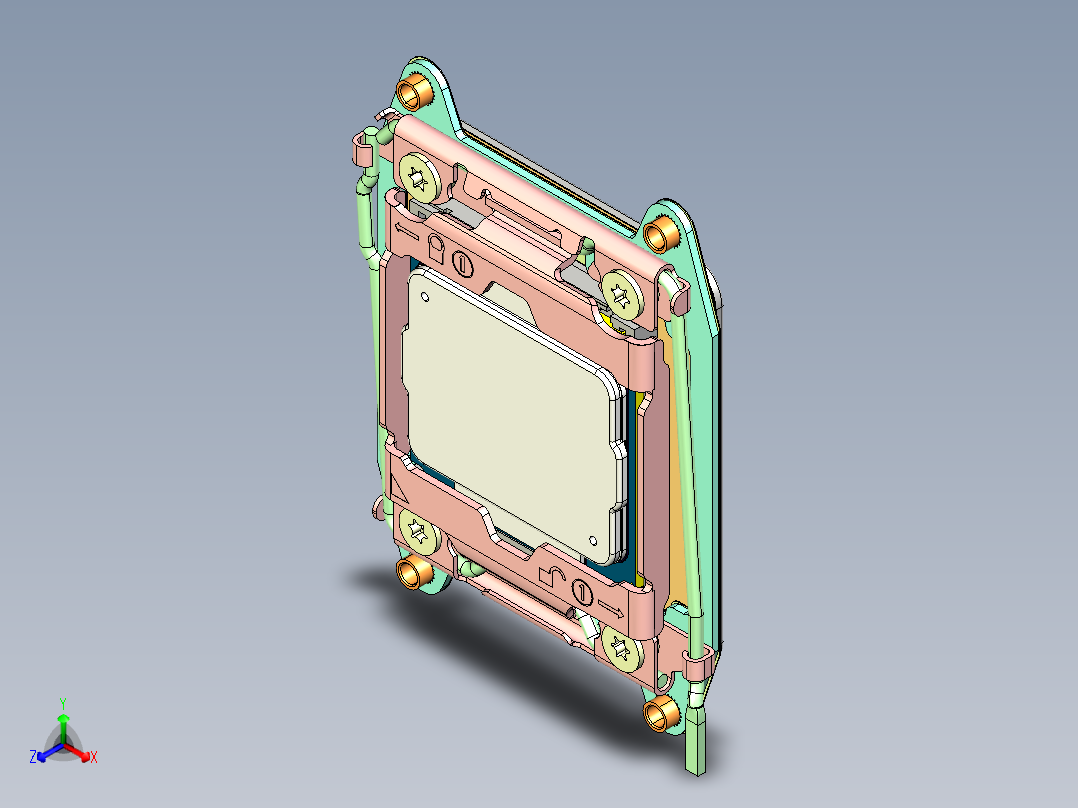 中央处理器插座LGA2011-3窄ILM主视图