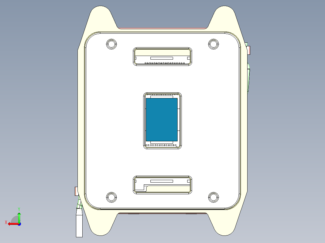 中央处理器插座LGA2011-3窄ILM后视图