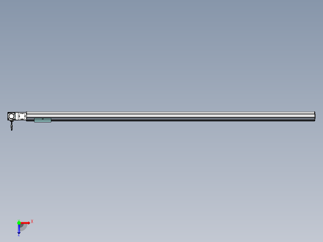 威洛博VBF同步带传动一般环境VBF14-L45-S2100-BL-ZP40-C3俯视图