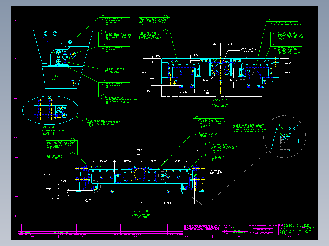 2Layouts十字滑台装配图
