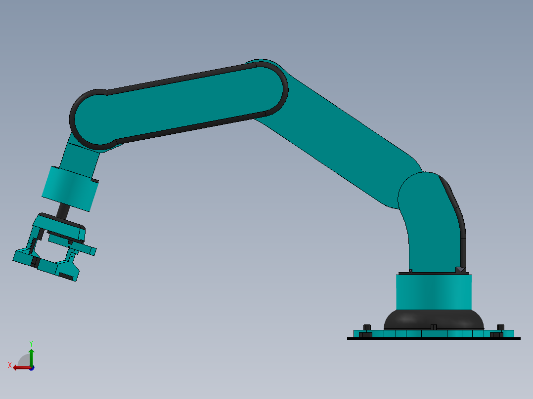 搬运机械臂后视图