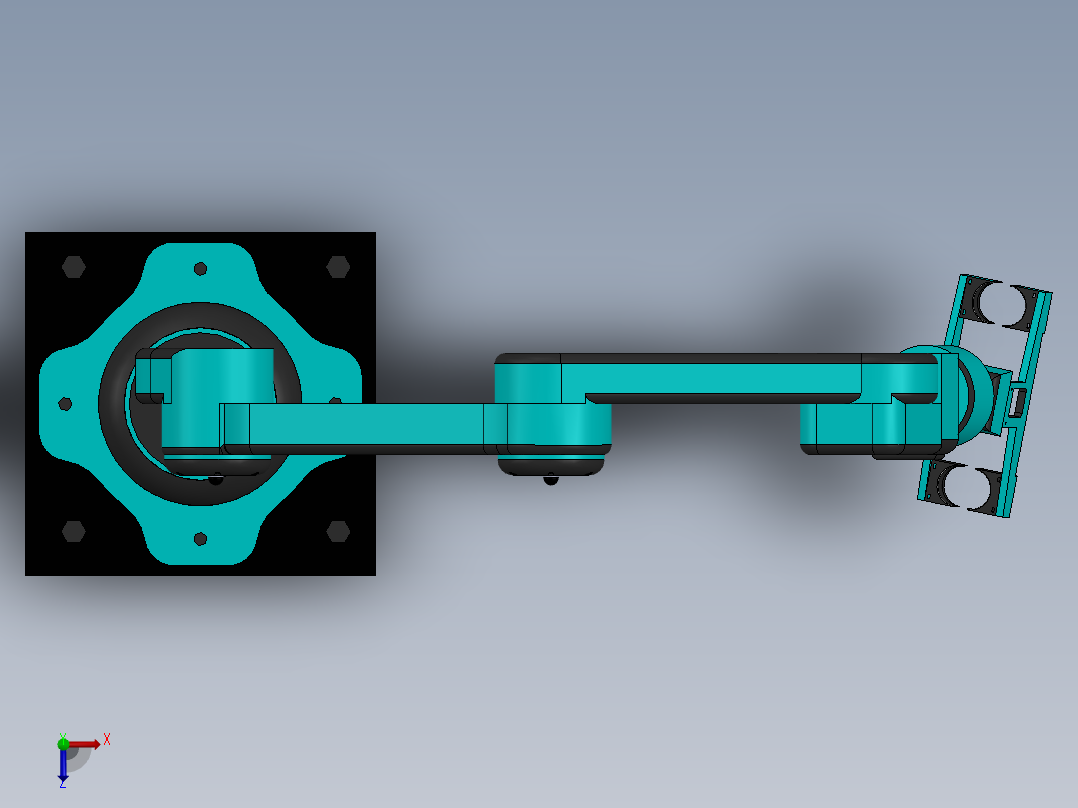 搬运机械臂俯视图