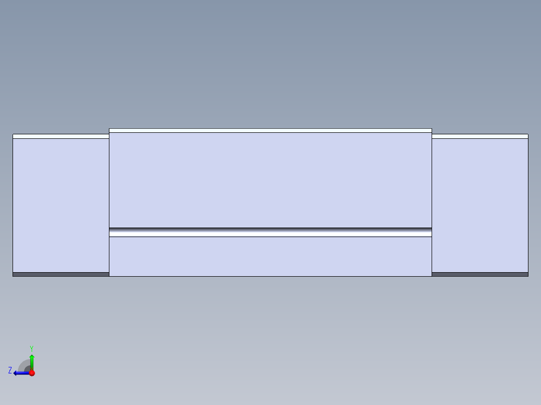 上银直线滑轨-MGN12C 滑块右视图