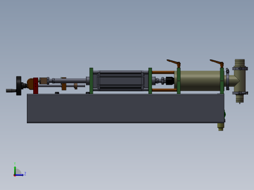 气动灌装机（手动灌装机）采用手摇的方式加力，达到装罐的目的左视缩略图