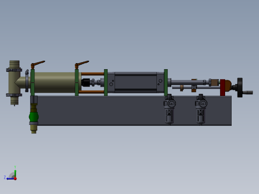 气动灌装机（手动灌装机）采用手摇的方式加力，达到装罐的目的右视缩略图