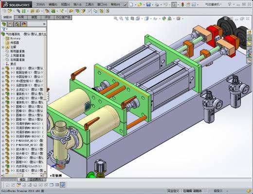 气动灌装机（手动灌装机）采用手摇的方式加力，达到装罐的目的缩略图
