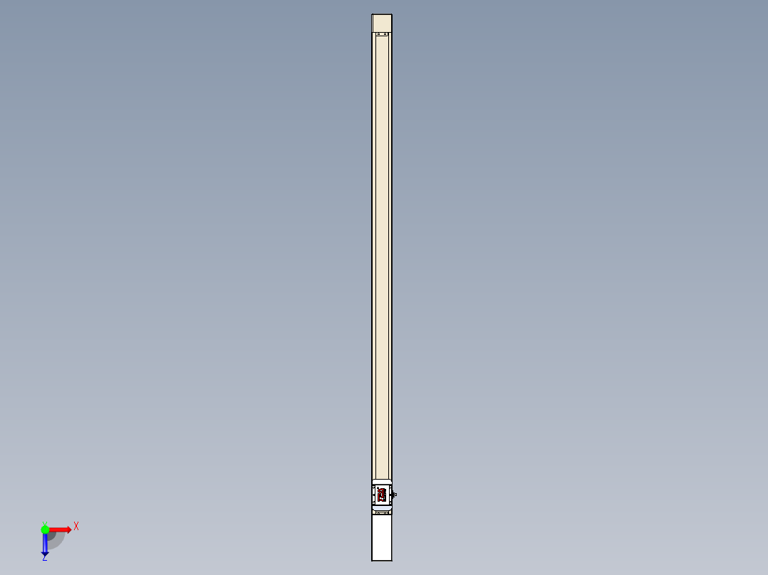 同步带全封闭直线模组TPA-HCB-65S-90-L1400-M-Y-P10-N3俯视图