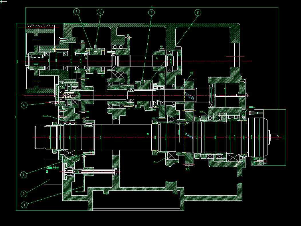 变速箱和CK6163床头箱图纸