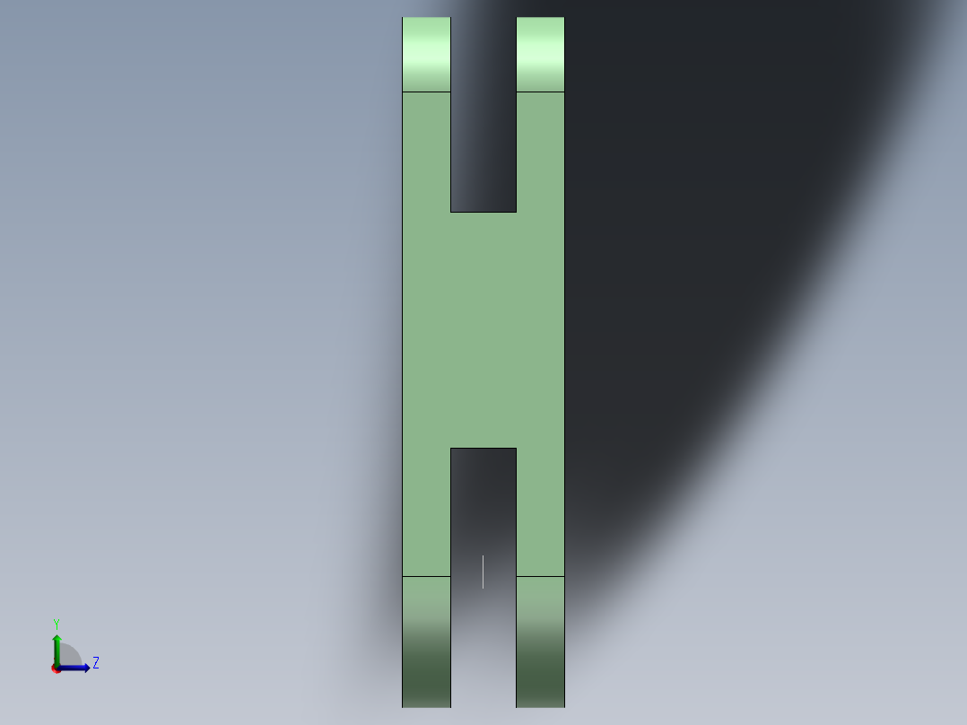 S6 联动板A左视图