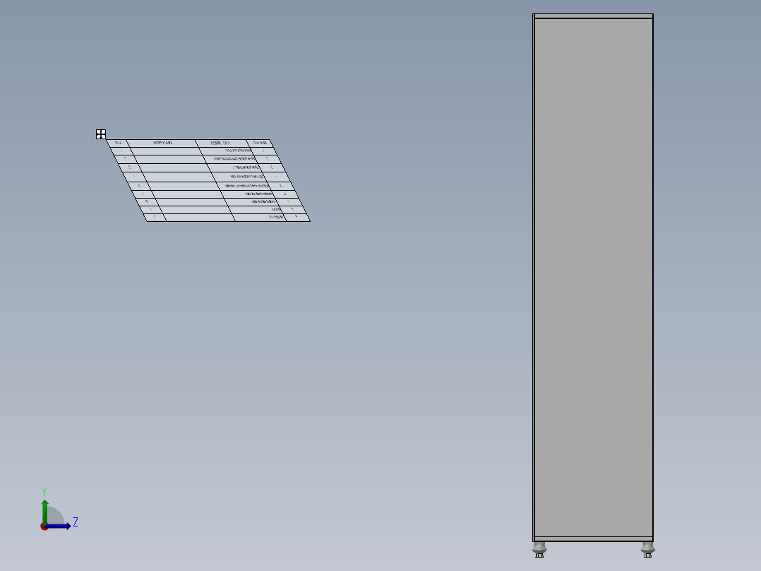 简单的衣柜设计左视图