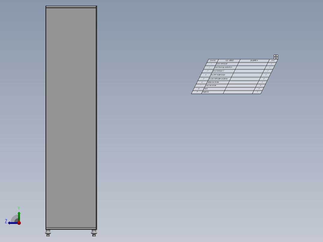 简单的衣柜设计右视图