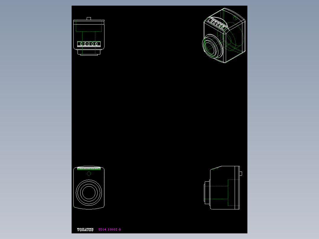 位置顯示器5564-2D多系列多零件图纸模型