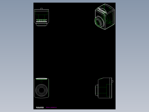 位置顯示器5564-2D多系列多零件图纸模型