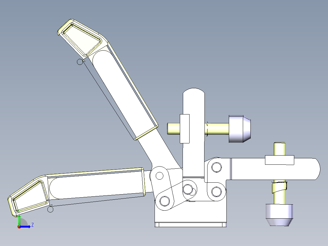 德克斯TUNKERS气缸数模T2-27U左视图
