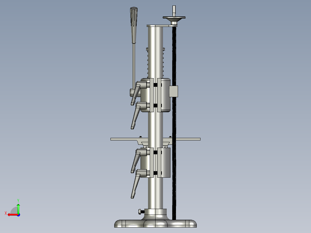 工业精密可升降手动压力机手板机冲床后视图