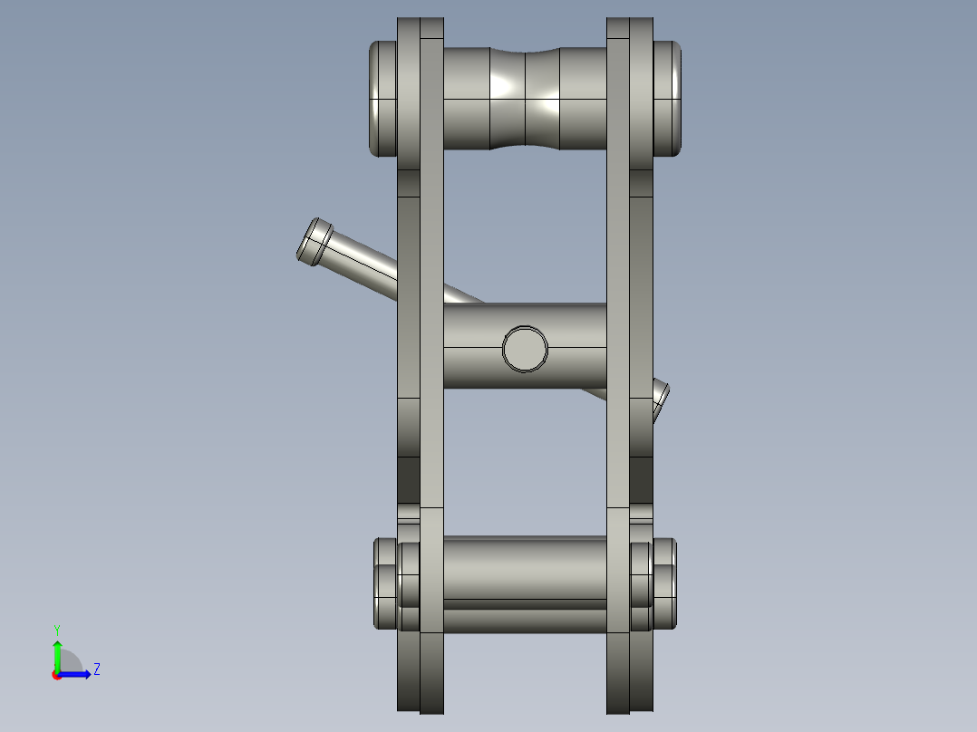 工字钢1t-2t-3t-5t-10t夹钳吊具左视图