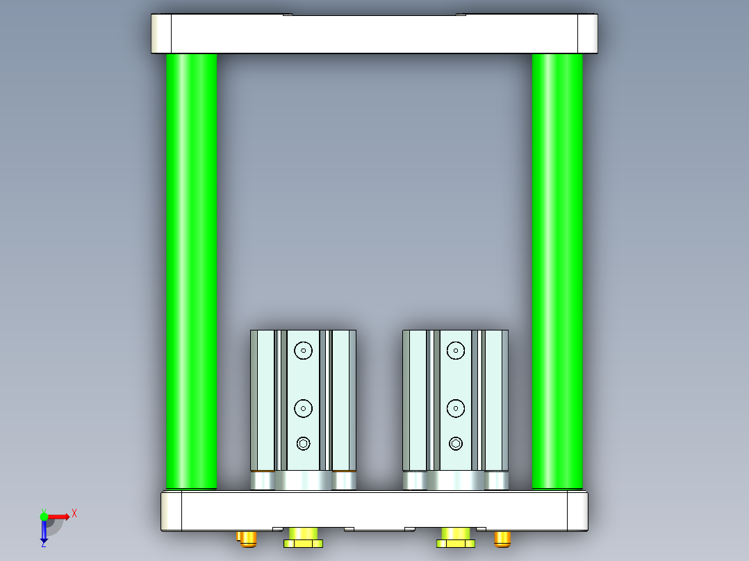VT306-笔记本CNC工装夹具三维模型CNC2-0914俯视图