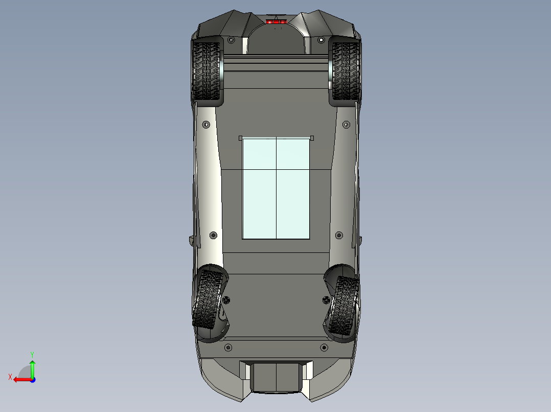 兰博基尼后视图