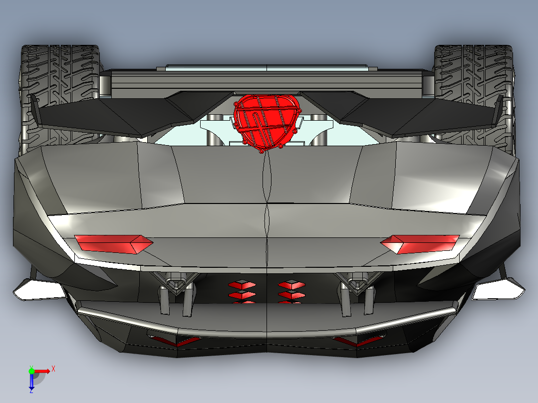 兰博基尼俯视图