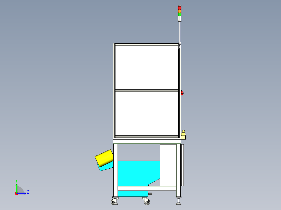 半自动螺钉拧紧机step左视图