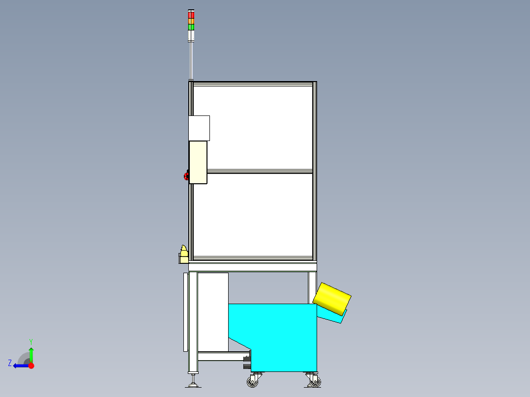 半自动螺钉拧紧机step右视图