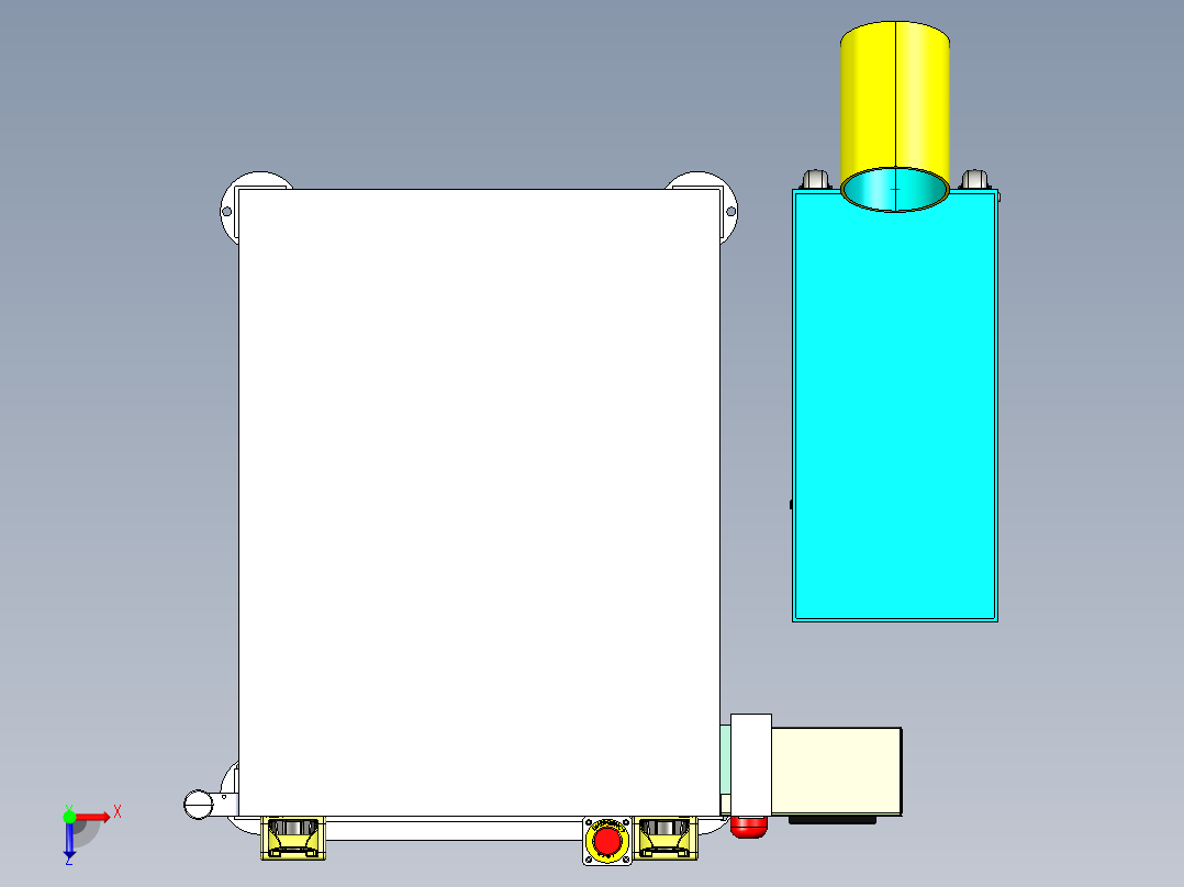 半自动螺钉拧紧机step俯视图