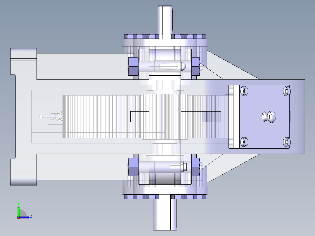 一级减速器左视图