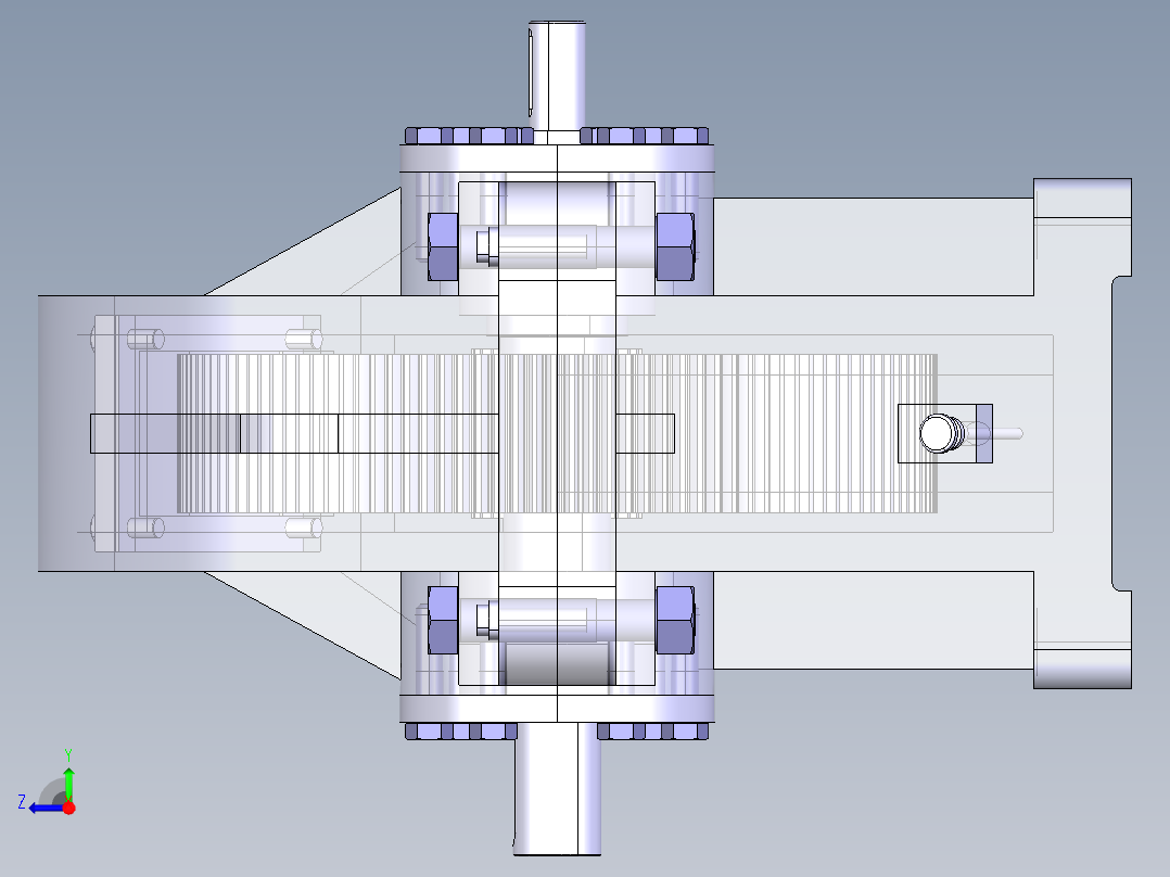 一级减速器右视图