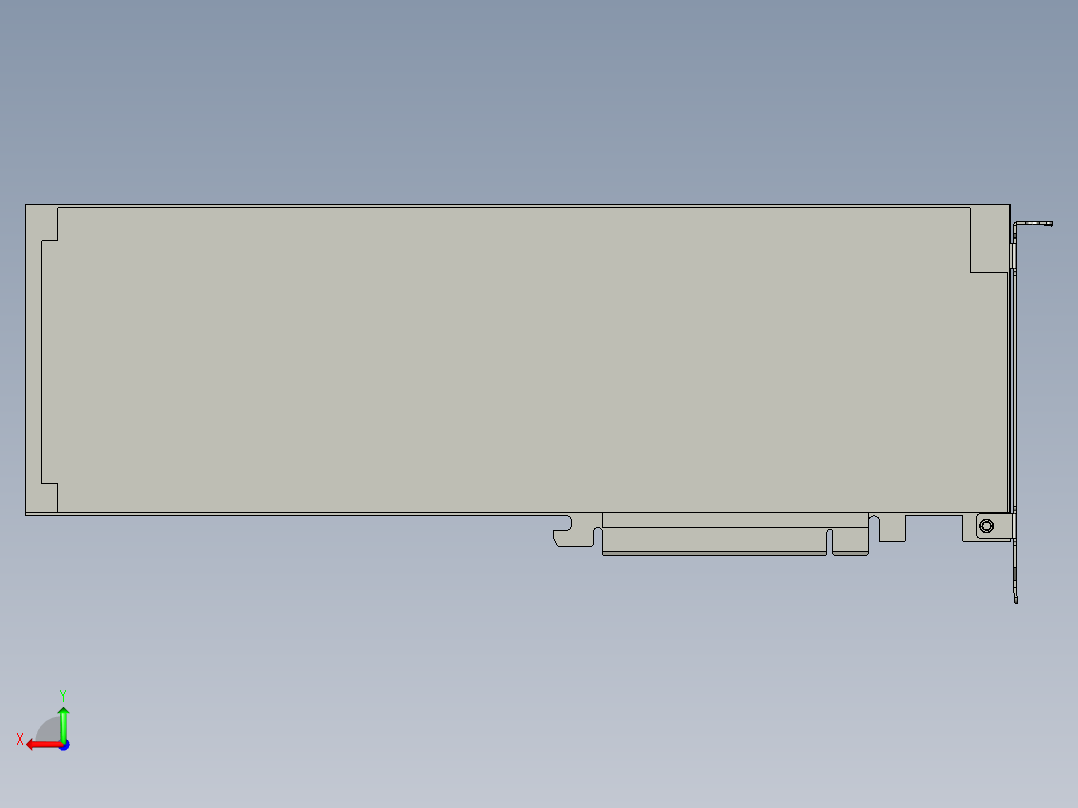 pcie-std-fl-x16-s后视图