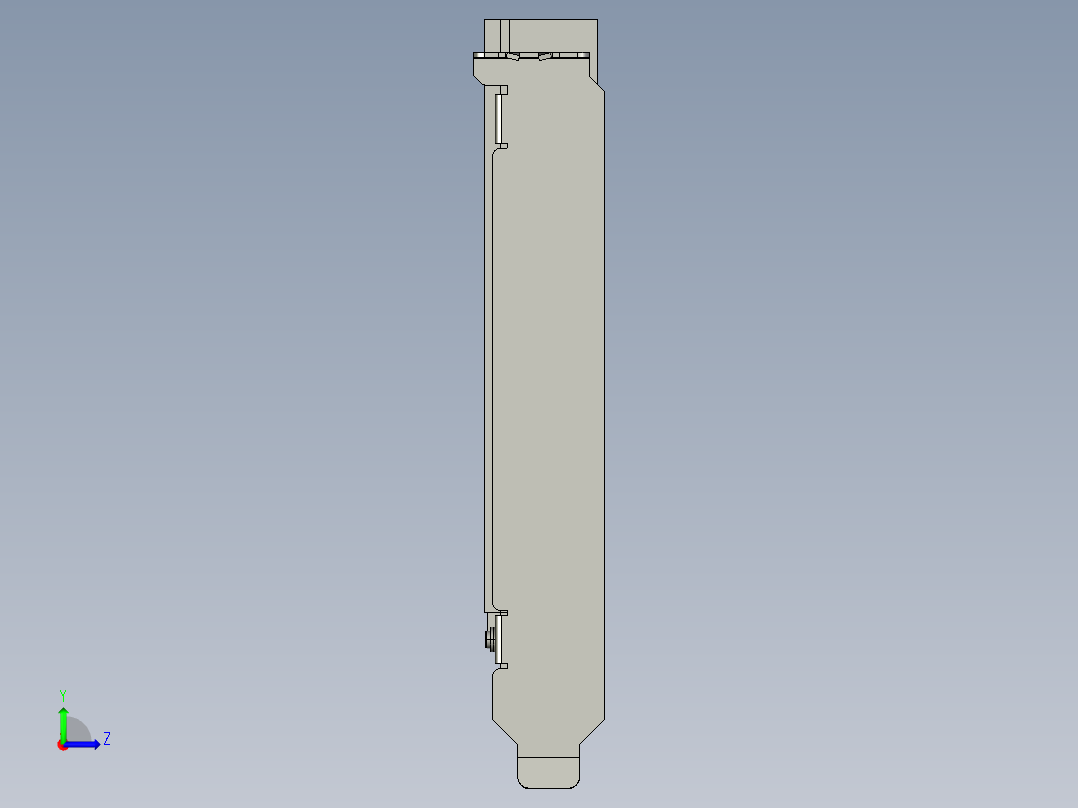 pcie-std-fl-x16-s左视图