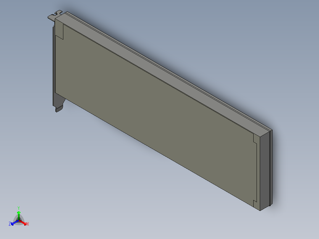 pcie-std-fl-x16-s正等轴测图