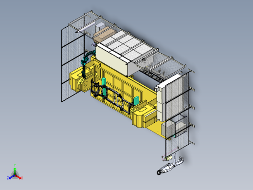 大型机械车架的焊接工作站模拟