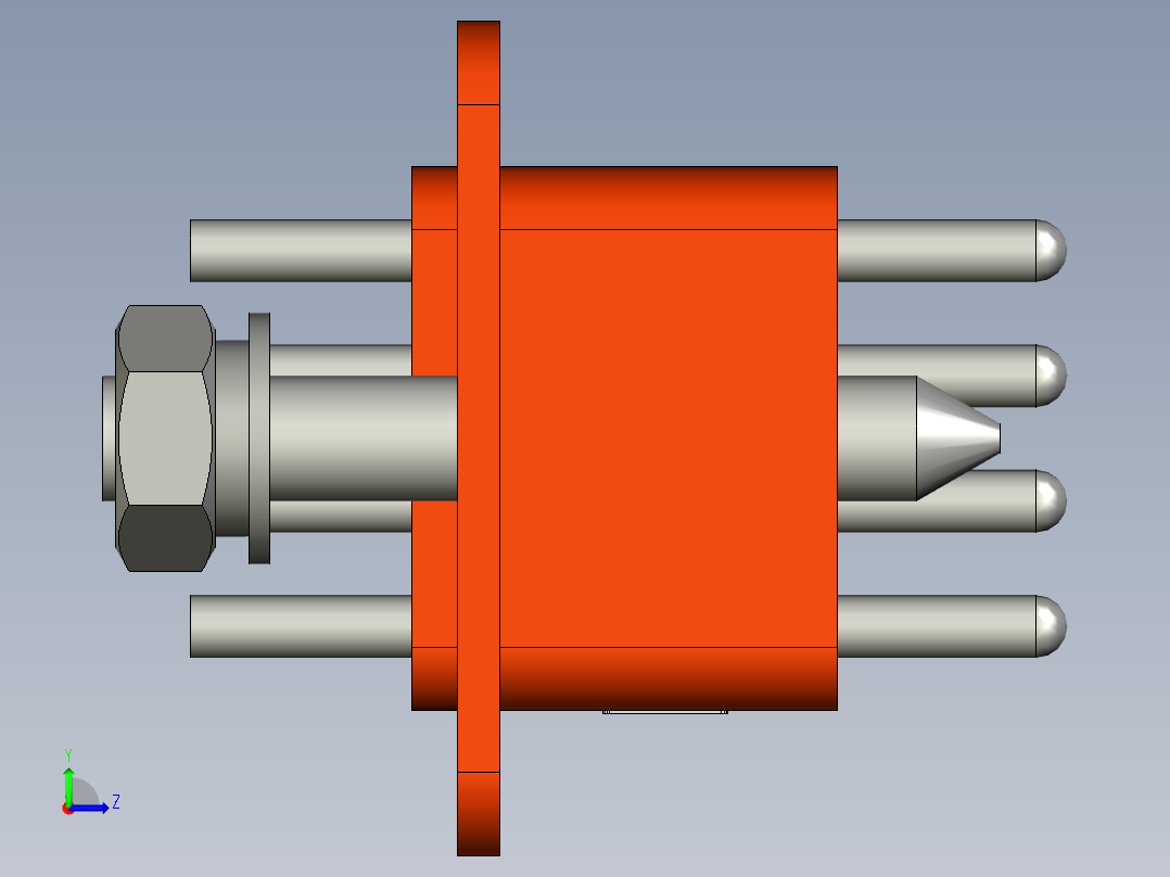 接插件(171)左视图